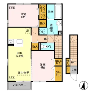 ケイ・ダビッドソン【2階】の間取り