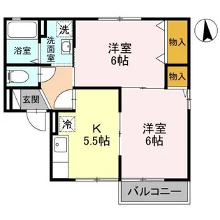 ミンガル【2階】の間取り
