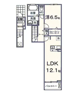 ソルフィー イースト【2階】の間取り