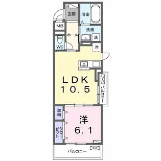 クラール 今泉【3階】の間取り