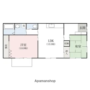 群馬県伊勢崎市市場町2丁目【一戸建】の間取り