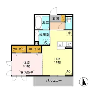 ル リッシュ C【3階】の間取り