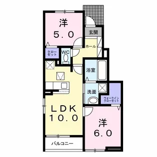 モルト・フェリーチェB【1階】の間取り