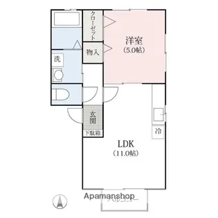 MARIE CLAIRE B【201号室】の間取り