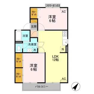 プルミエ・ラムール A【1階】の間取り