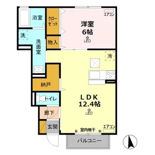 ドルチェ I【1階】の間取り