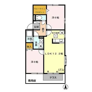 エクレーレ C【1階】の間取り