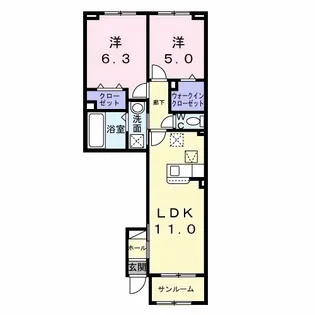 パーチェ【1階】の間取り