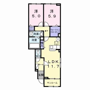 パーチェ【1階】の間取り