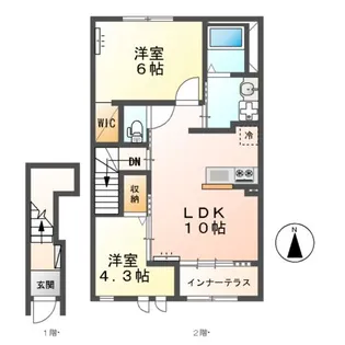 ココル【2階】の間取り