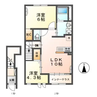 ココル【2階】の間取り