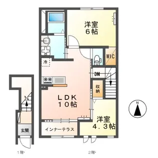 ココル【2階】の間取り