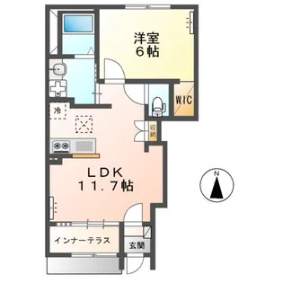 ココル【1階】の間取り
