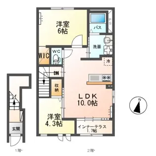 オリエンタルコート【2階】の間取り