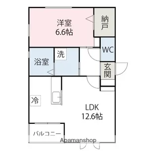 アトラスA【201号室】の間取り