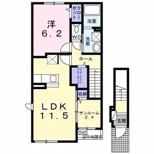 パーチェム【2階】の間取り