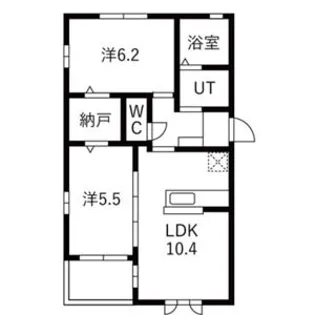 リバティヒルズC【1階】の間取り