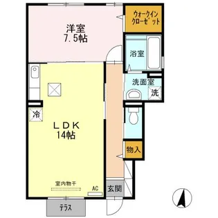 暁清館【1階】の間取り