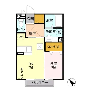 エーデルリリー【1階】の間取り