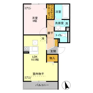 ラフェリア【1階】の間取り