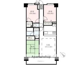 サンクレイドル高崎ガーデンコート【1階】の間取り