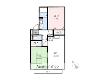 群馬県高崎市下里見町【アパート】の間取り