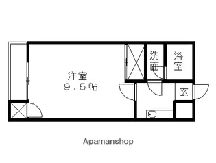 群馬県高崎市大沢町【アパート】の間取り
