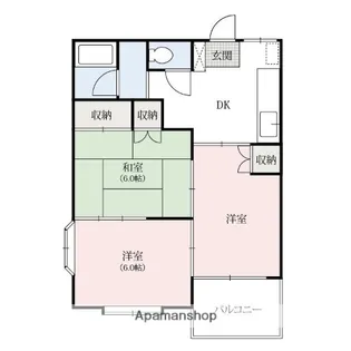 コーポ祐【1階】の間取り