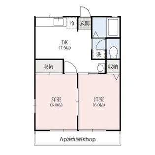 メゾンブランシュ【1階】の間取り