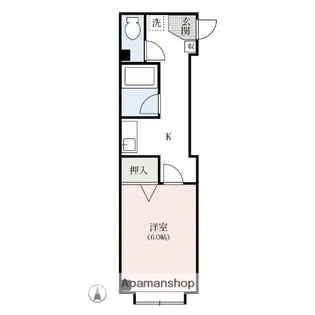 群馬県高崎市東町【アパート】の間取り