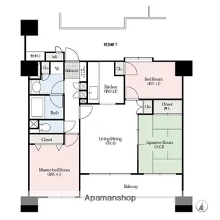 ラシーナ高崎【9階】の間取り