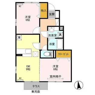 アロース・ガーデン A【1階】の間取り