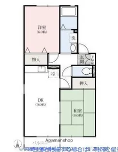 グリーンハイツA【1階】の間取り