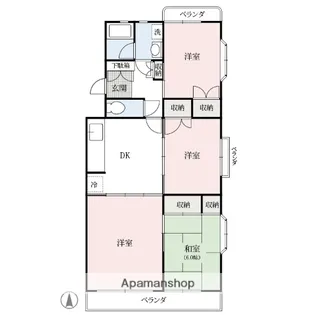 群馬県高崎市貝沢町【マンション】の間取り
