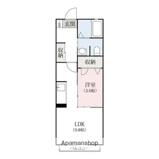 群馬県高崎市中居町1丁目【アパート】の間取り