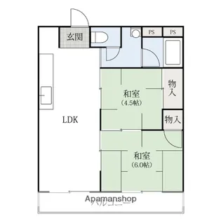群馬県高崎市緑町4丁目【アパート】の間取り