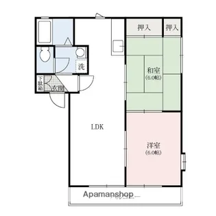 ウエストフィールドAB【1階】の間取り