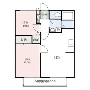 ヴィラ・フローレンスⅠ【1階】の間取り