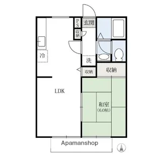 オストハイム【1階】の間取り