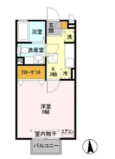 セサミコート【1階】の間取り