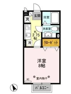 ヴィクトワール【2階】の間取り