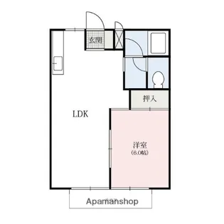 ハイツさくら【1階】の間取り