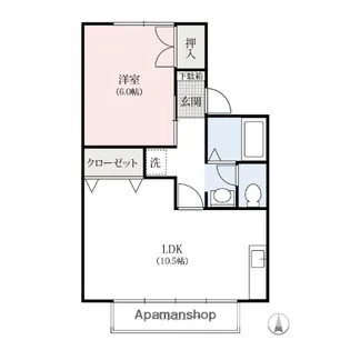 群馬県高崎市飯塚町【アパート】の間取り
