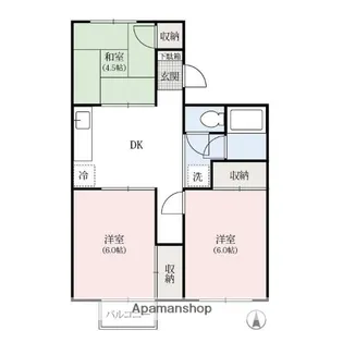 グリーンコーポ【2階】の間取り