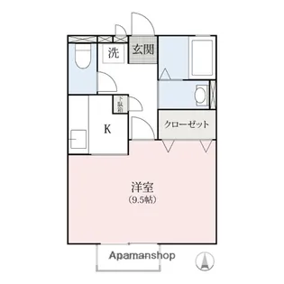 セジュール植原B【2階】の間取り