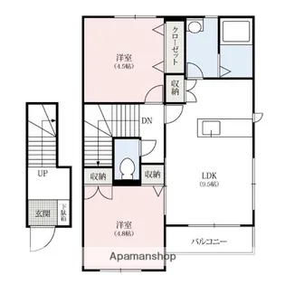 メゾンフィオーレ【2階】の間取り
