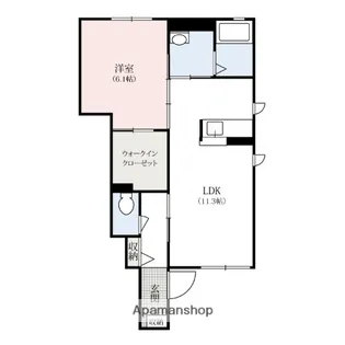 セレーノA【1階】の間取り