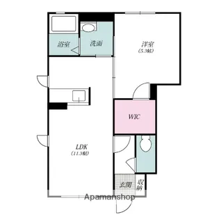 アプリコットⅡ【1階】の間取り