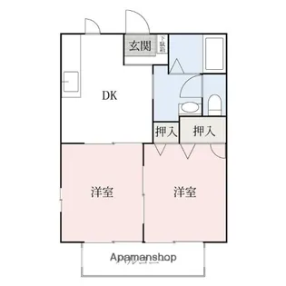 ブルーバード【1階】の間取り