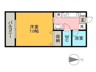 サン田村【2階】の間取り